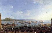 Antonio Joli The Embarkation of Charles III in the Port of Naples china oil painting reproduction